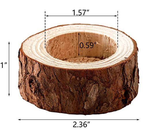 Lawei Confezione da 20 portacandele in legno