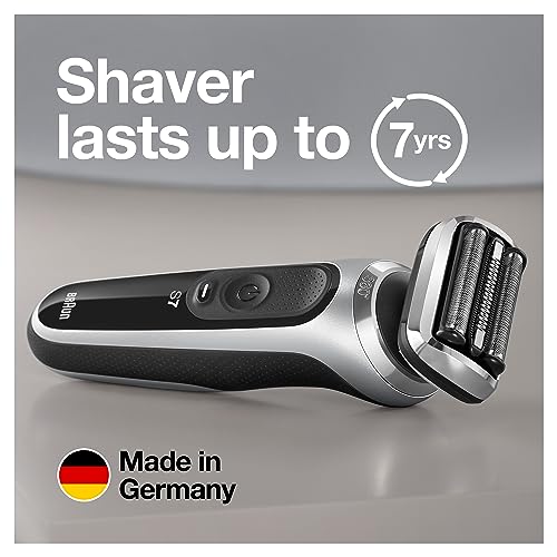 Braun Series 7 7032cs Flex Electric Razor for Men, Wet & Dry, Electric Razor, Rechargeable, Cordless Foil Shaver with Beard Trimmer and Charging Stand, Silver - image 8