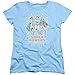 Wonder Woman Batgirl Supergirl DC Comics Adult Women's Tee T-Shirt Blue (Small)