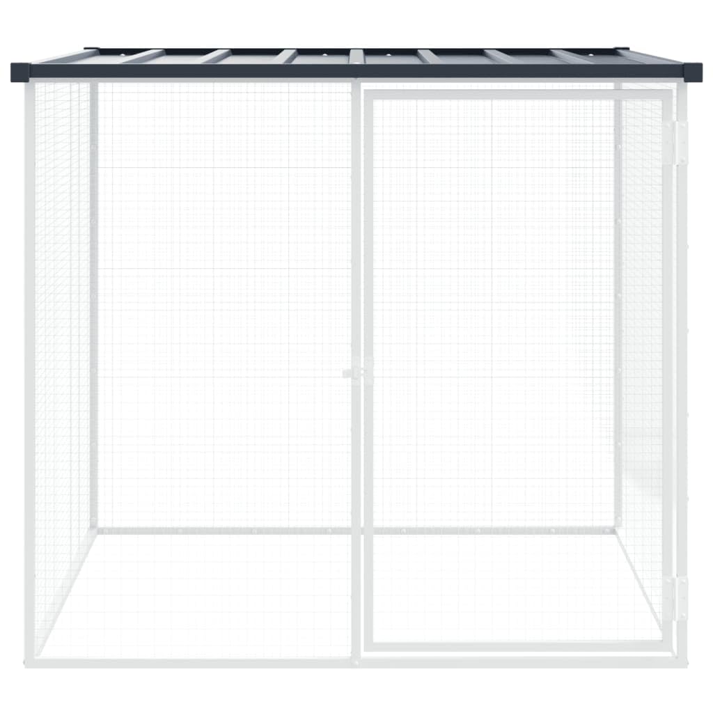 ShGaxin Jaula gallinas y toldo Acero galvanizado Antracita 103x98x90 cm, Jaulas para Conejos, Jaula Cobaya, Jaula Hamster, Jaula para Gatos, Jaula Chinchilla, Recinto para Conejos - SPU:172337