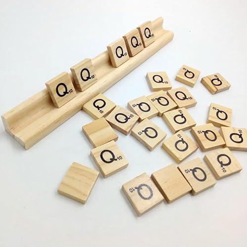 Miniatura 3 de Toddmomy Bandejas de dominó de madera para azulejos, juegos familiares, suministros de mahjong, bandejas de dominó naturales, bandejas de dominó,