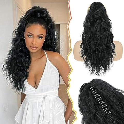 BARSDAR Ponytail Extension with Claw Clip Cover