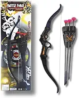 Kit Arqueiro Battle Force, Arco e Flechas para Desenvolvimento da Coordenação Motora, Material Durável, Kit Completo