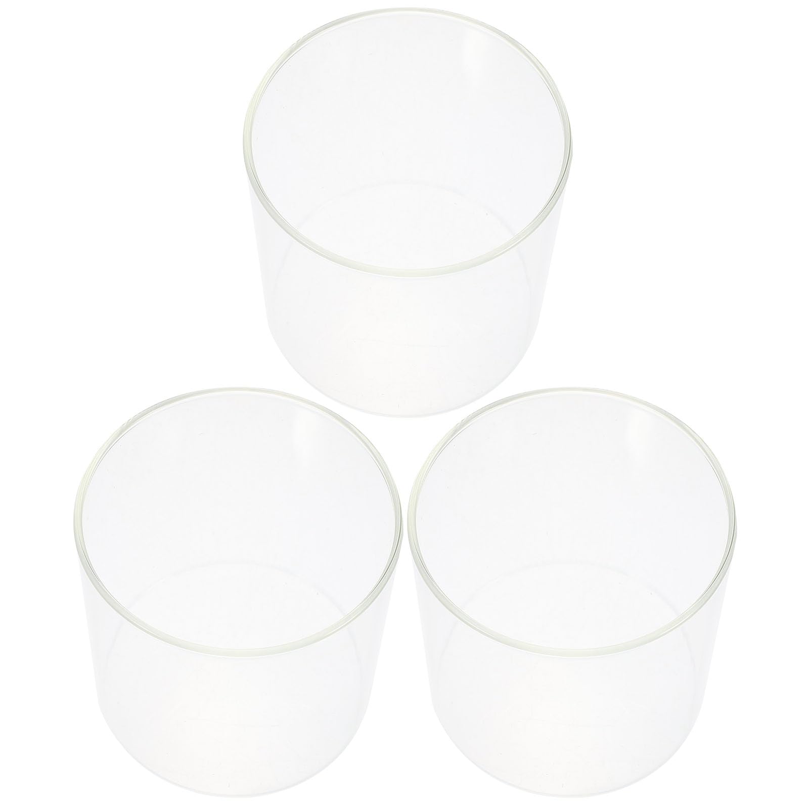 Design élégant pour ces 3 vases hydroponiques cylindriques