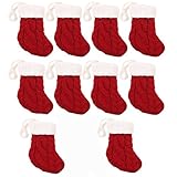 10/12Pcs Christmas Silverware Holder Xmas Cutlery Dinner Table Decoration Santa Claus Snowflake Flatware Pockets