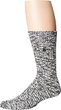 Birkenstock Men's Cotton Slub Black Sock,Large
