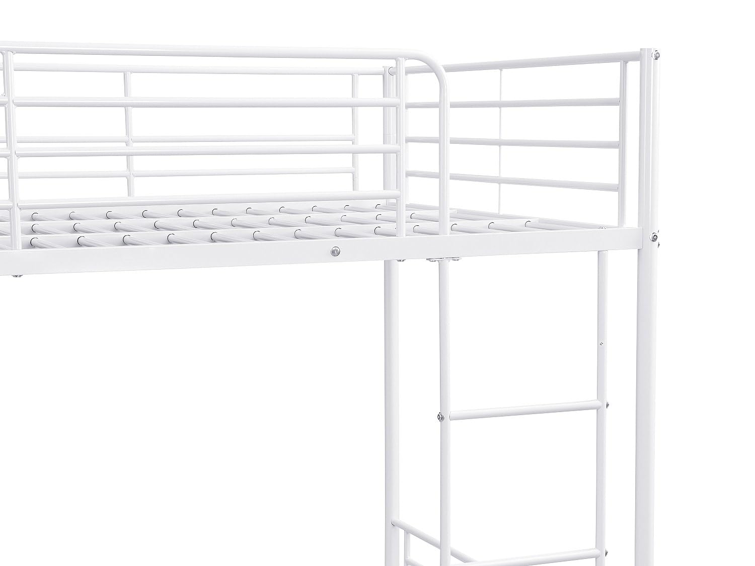 Vente-unique-Letto a castello 2 x 120 x 190 cm Bianco - DUOTIS II