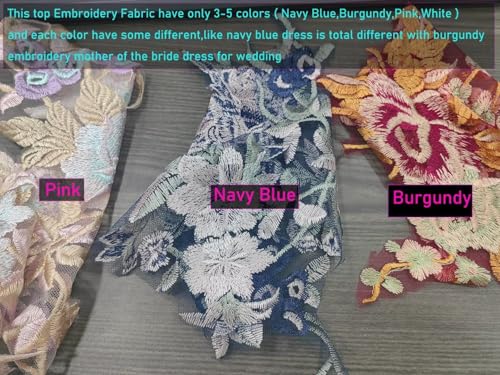 Tea Length Mother of The Bride Dresses Embroidery Chiffon Appliques Half Sleeves Formal Evening Dress A Line4