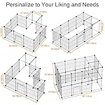 HOMIDEC Pet Playpen,Small Animals Cage DIY Wire Fence with Door for Indoor/Outdoor Use,Portable Yard Fence for Small… - Image 3