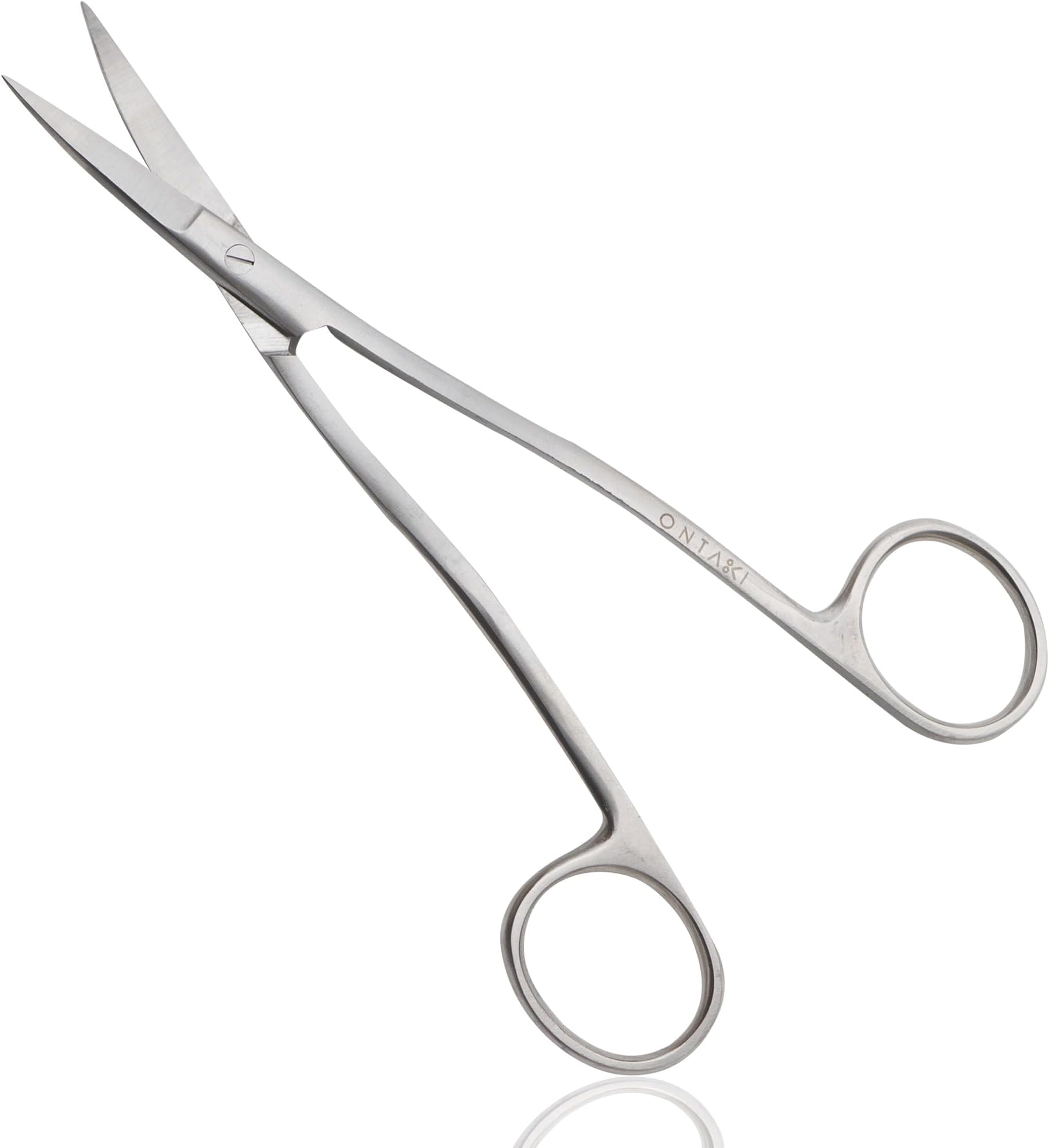 Dual-Bent Curved Embroidery Scissors - 6.5in, Carbon Steel, Ambidextrous - Angled Handle & Razor-Sharp Tip for Applique Scissors Precision
