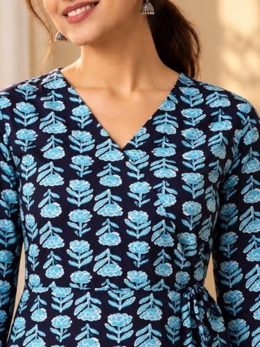Image of feranoid Women Cotton Angrakha Kurti