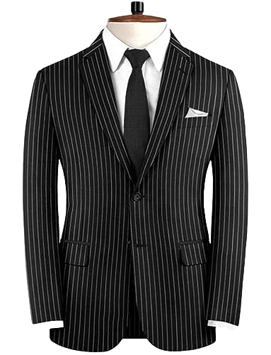 Blazer à rayures à deux boutons veste formelle haut de gamme Ulnomio