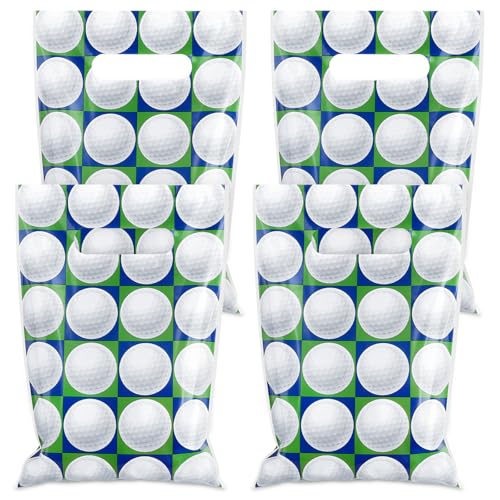 Hxezoc 50 Pieces Golf Gift Bags Plastic Golf Bags Practical Gift Bags Sport Party Favors for Golf Theme Birthday Party Decoration Supplies