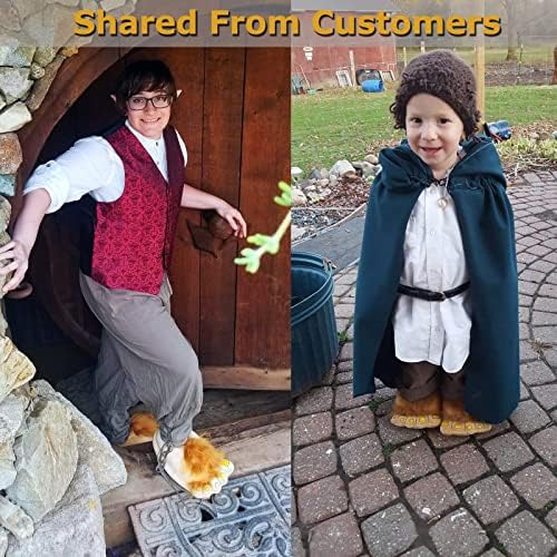 Ibeauti Couples Men/Women Hobbit Feet Slippers Family Novelty Costume Slippers | Image 4