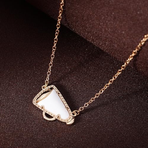 Cheerleader Gifts Cheer Necklace, Cheerleading Necklace for Women Cheer Team Gifts Pendant Charm Necklace Jewelry Cheer Coach Gifts for Women Mom Coach3