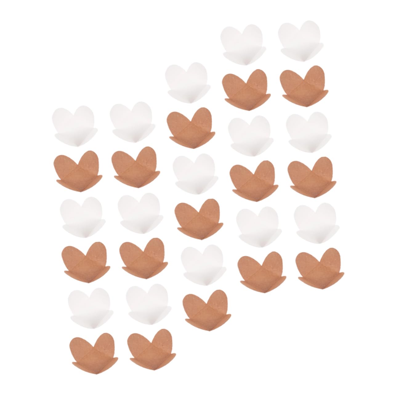 GRIRIW 100Pcs Chocolate Separating Trays Paper Chocolate Packaging Holders Compartments for Truffles Sweets Treats for Parties and Events