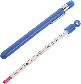 OSOLADY Glass Wine Brewing Thermometer - Temperature Meter for Liquid - Brew Thermometer with Protective Case - Accurate L...