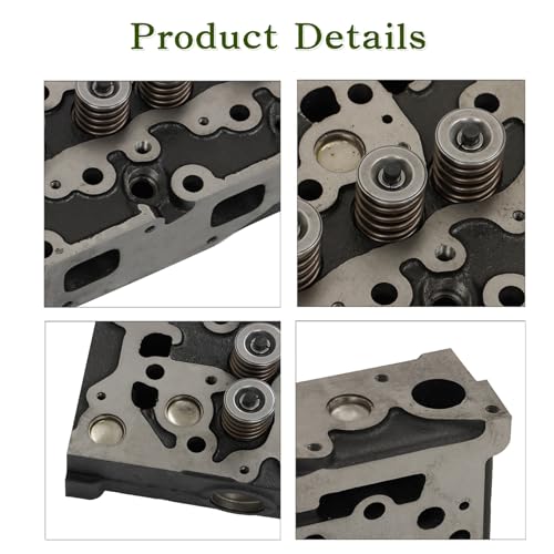 Image of Engine Cylinder Head Kits Replacement for Kubota Tractor L2900 L3000 L3010 L3130 D1503
