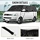 Autoabdeckung Wasserdicht Ersatz für VW T5 T6 LWB, Sonnenfest Hälfte Autoabdeckung, Halbgarage UV Beständige Halbe Auto Abdeckplane Staubdicht Schneefest Outdoor Indoor