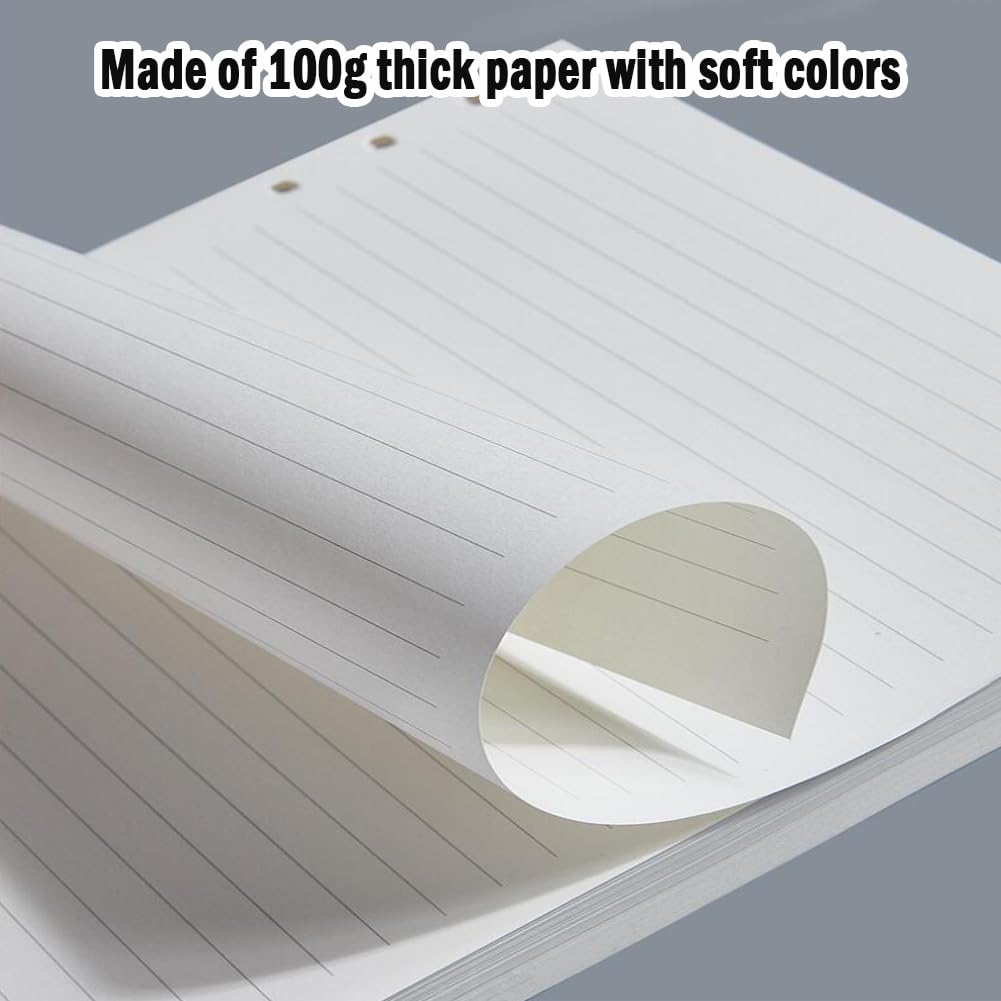 6 papier uzupełniający A5, 6 otworów, papier w linie, 270 arkuszy, wkłady uzupełniające, do wkładów do segregatora, notatnik A5