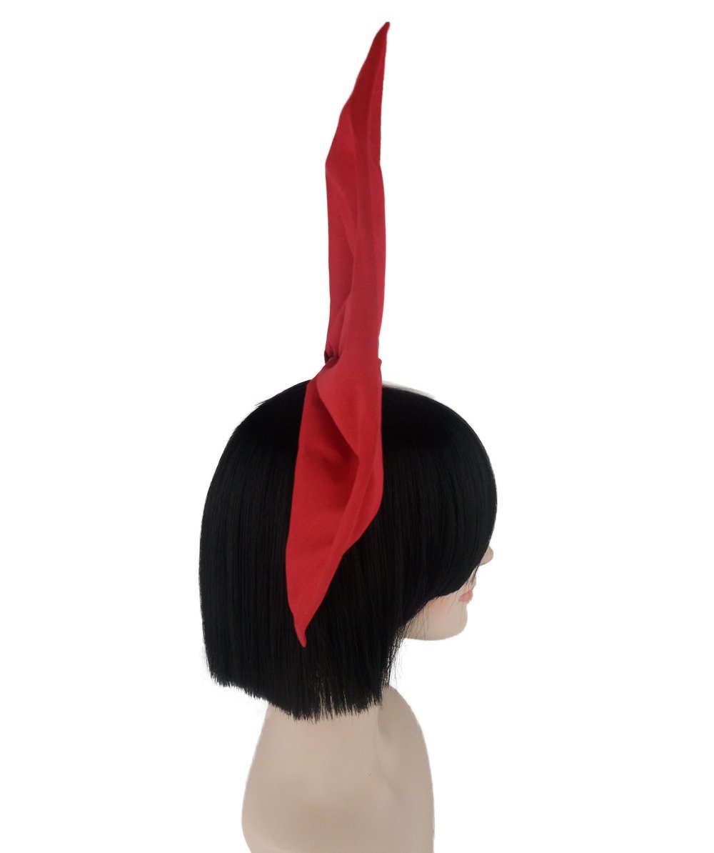 Amazon | コスプレ 歌手風ボブウィッグ リボン付 ツートンカラー黒金