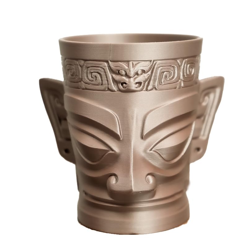 Image of Metal Rose Gold PLA 1.75mm 1kg Shiny Smooth Metallic 3D Filament Spool FDM | Metallic finish Shiny Smooth surface High intensity Beginner friendly No tangle 1kg 2.2lbs for Printer Bambu Snapmaker