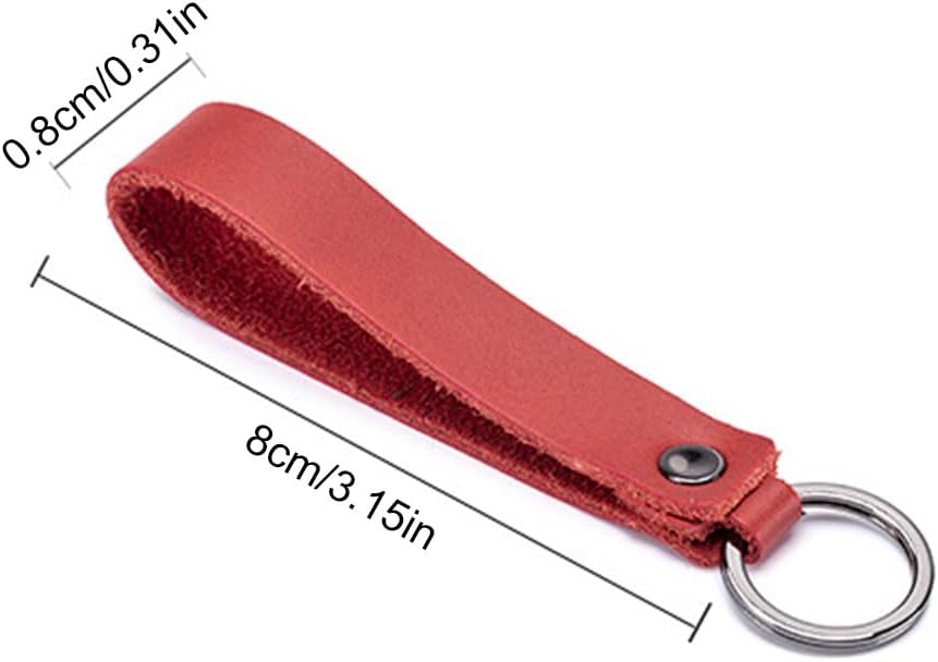 Portachiavi Mini Braid In Pelle Con Cordino Portachiavi Per Donna - Foto 5