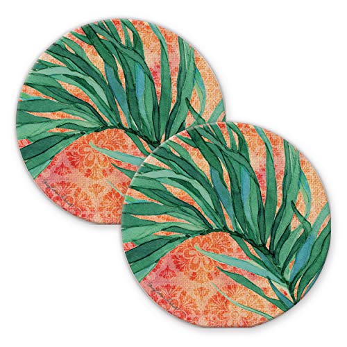 CoasterStone CR3581 Bali Palms I �ԗp�R�[�X�^�[ 2�p�b�N �W���T�C�Y ��