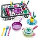 Amazon.com: Kids Pretend Play Dishes Children's Kitchen Playset - Wash ...
