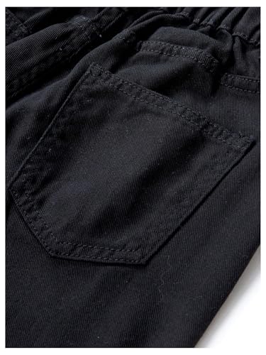 Floerns Girl's Y2K Bow Rhinestone Baggy Jeans Cute Wide Leg Casual Denim Pants with Pocket4