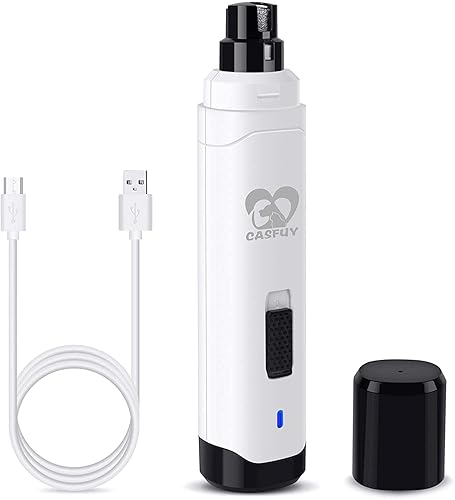 Casfuy Dog Nail Grinder Upgraded - Professional 2-Speed Whisper-Quiet Electric