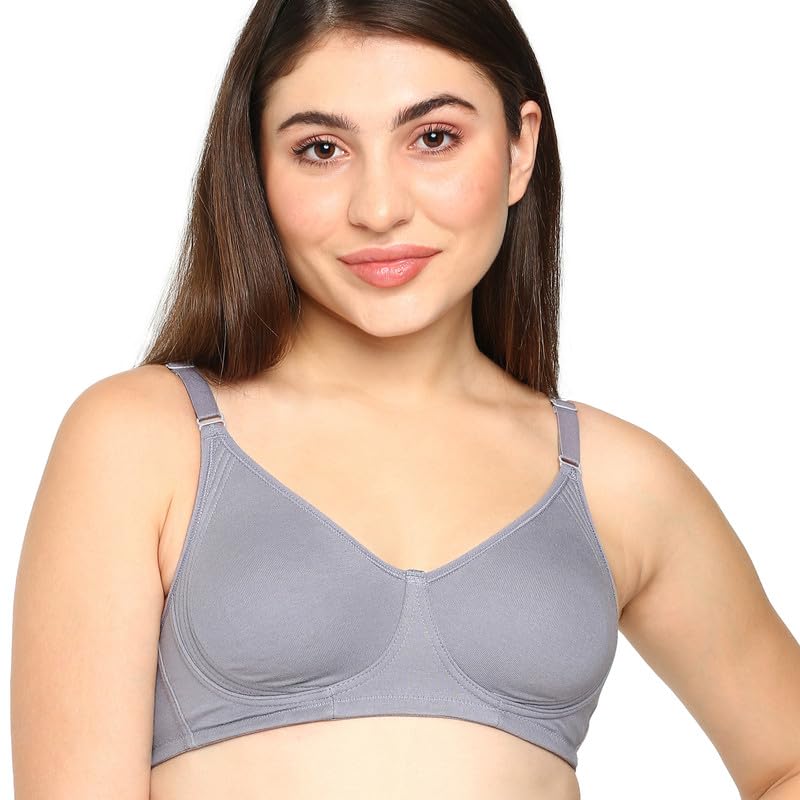 Encircle Bra Women's Wirefree Support Bra Non Padded Double Layered Full Coverage,Side Pannel Support & Nipple Concealer-image-31
