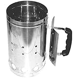 für Kohle und Briketts kynast exklusiv Anzündkamin Ø16,5x27cm Edelstahl Grillanzünder Grillkamin