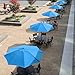 Yaheetech 9FT Outdoor Patio Umbrella Market Table Umbrella Yard Umbrella with Push Button Tilt Crank, 8 Ribs for Garden/Lawn/Deck/Backyard/Beach/Pool,Sky Blue