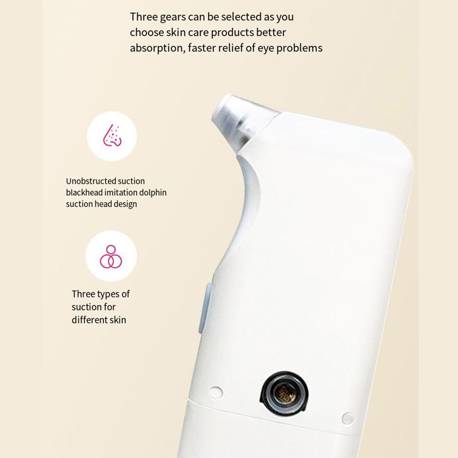 Dispositivo di aspirazione di punti neri Strumento di bellezza a bolle piccole Dispositivo di aspirazione di punti neri elettrico per la rimozione dell'acne dei pori domestici,Blue
