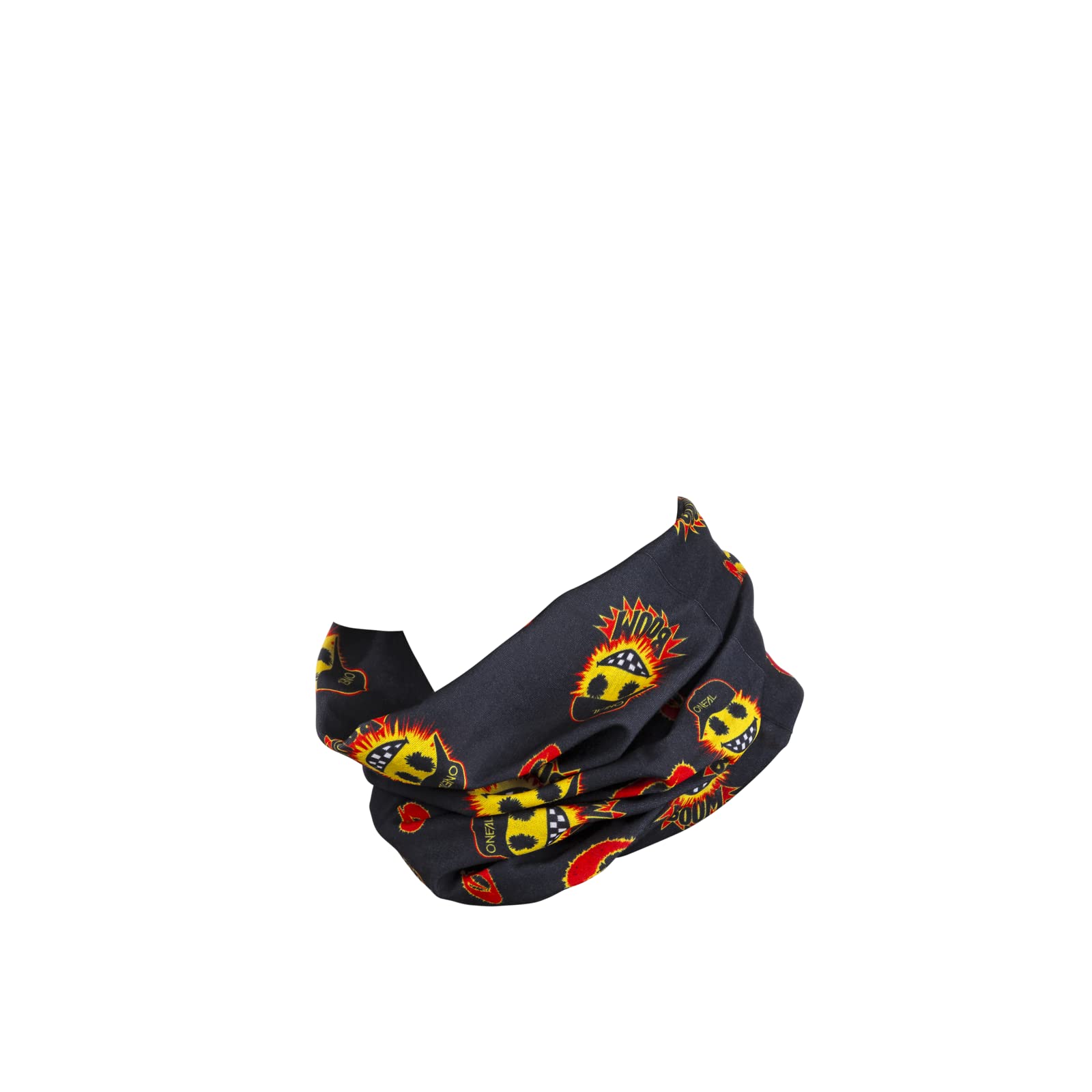 O'NEAL | NECKWARMER | Scarf Neck warmer Mask | Measuring 26cm wide and 47cm high, Wind-Protection, stretchable fabric | One Size (black/yellow)
