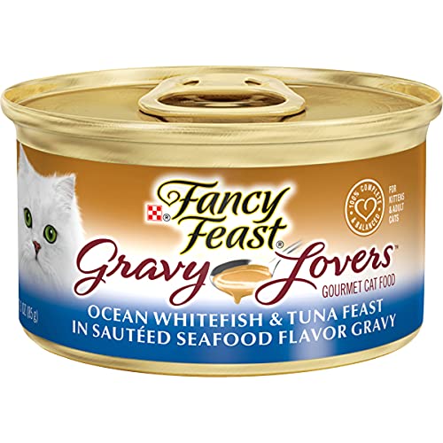 Purina Fancy Feast Gravy Wet Cat Food, Gravy Lovers Ocean Whitefish & Tuna Feast in Seafood Gravy -  - //medicalbooks.filipinodoctors.org