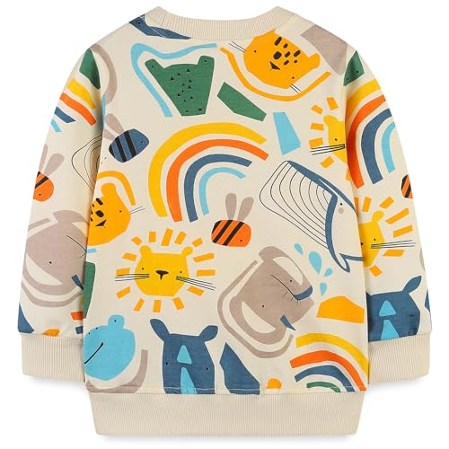 Image of Hongshilian Unisex Kids Cute Cartoon Cotton Sweater Shirt