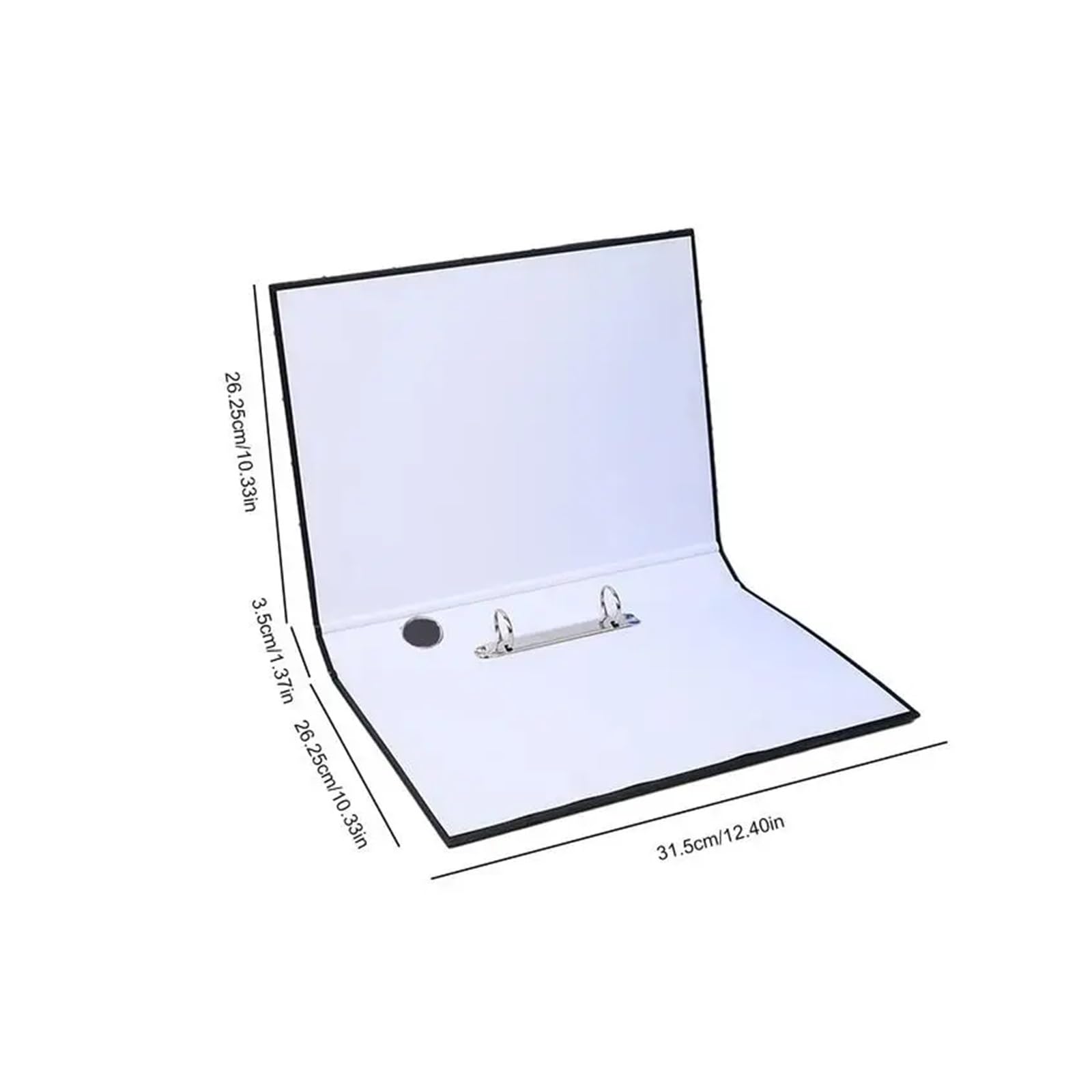 Kontoauszugsordner 2 Ring Lever Arch File Portable High Capacity Folder Two Hole Binder Plastic Lever A4 Binder Folders School Office Supplies(Black)