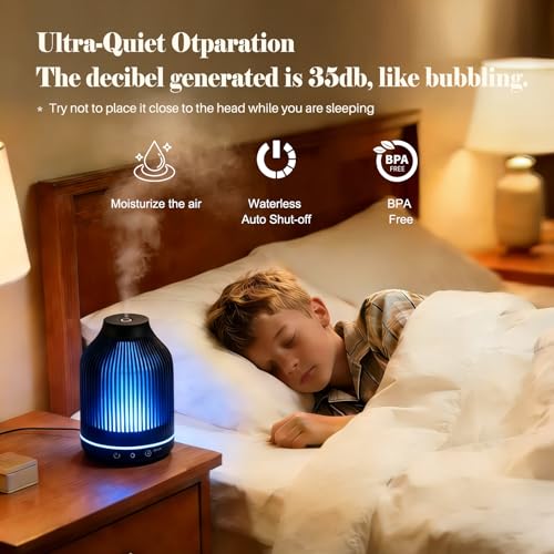 Difusor aromático eléctrico Diffuserlove 150ML con luz nocturna y temporizador miniatura 4