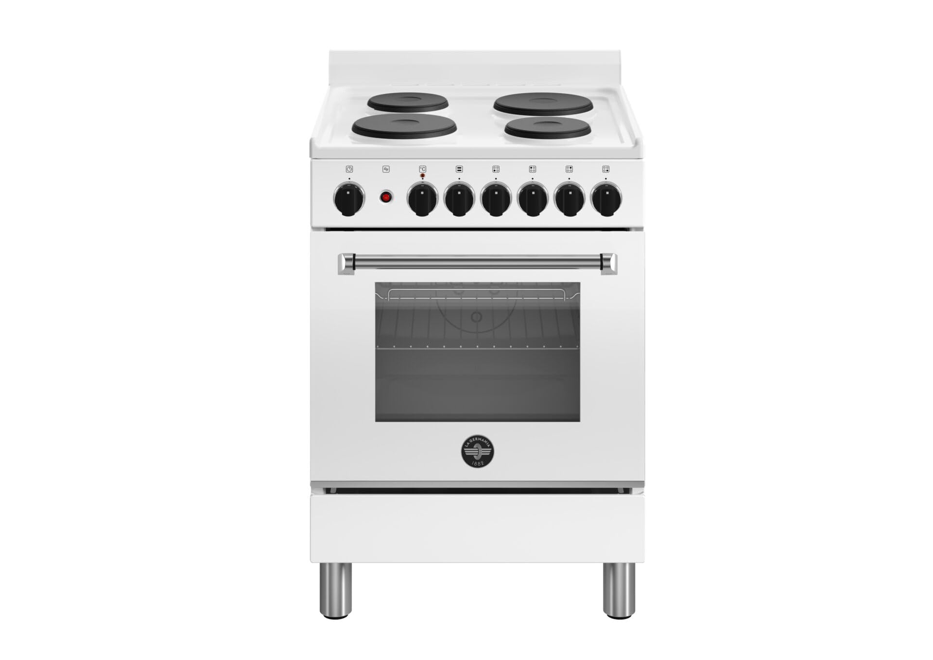 Americana AMN6604SBV/24 Cuisinière Electrique Plaque scellée Acier inoxydable, Blanc A