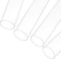 Vista 30 de MECCANIXITY Tubo Redondo Rígido Transparente de Acrílico 6mm (1/4") ID 8mm (5/16") OD 356mm para Lámparas y Linternas, Sistema de Refrigeración por