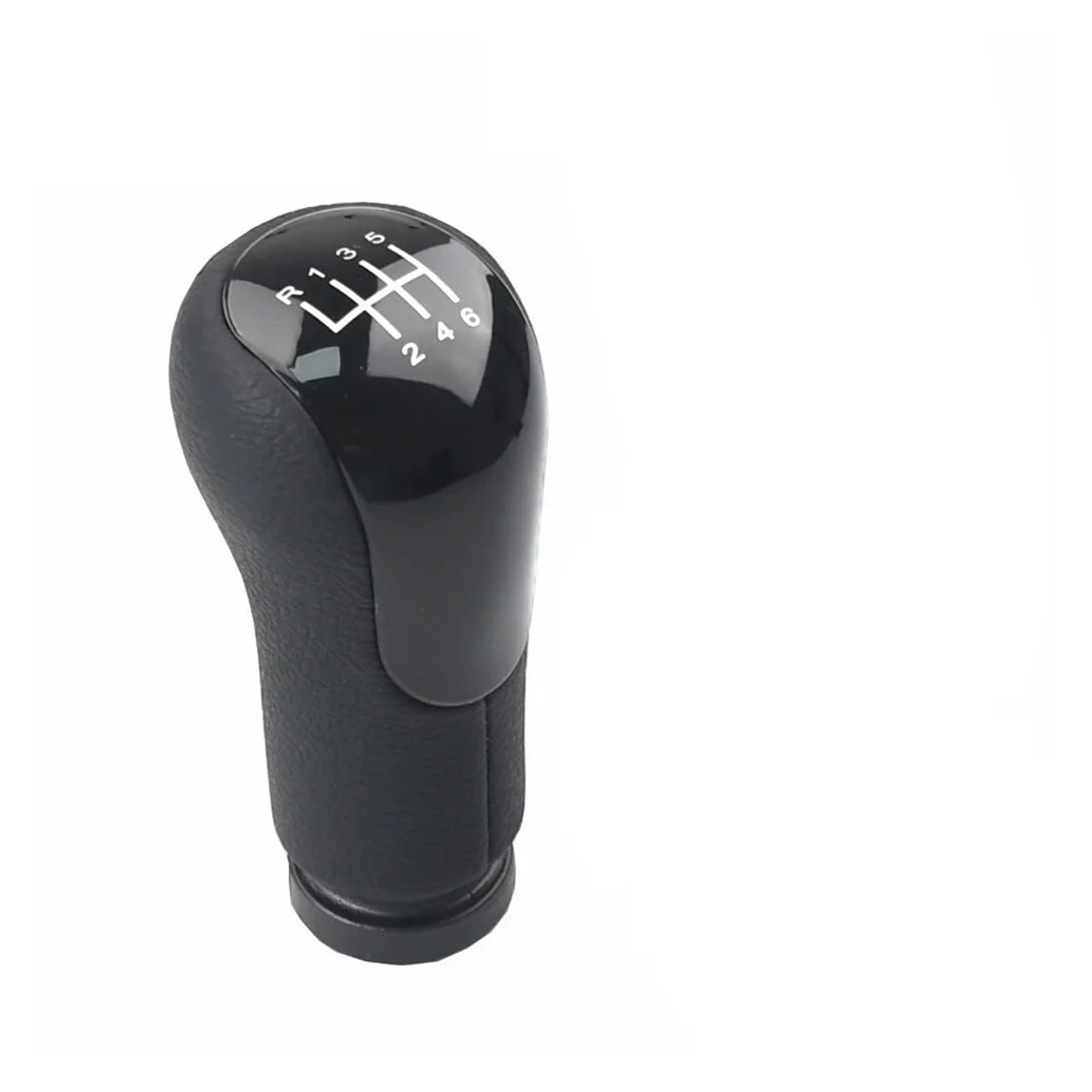 PYBYCEGNZK Car Interior Accessories for Fiesta 2002-2007 Car Styling Gear Shift Knob Lever Gaitor Shifter(6 Speed Black Cover)