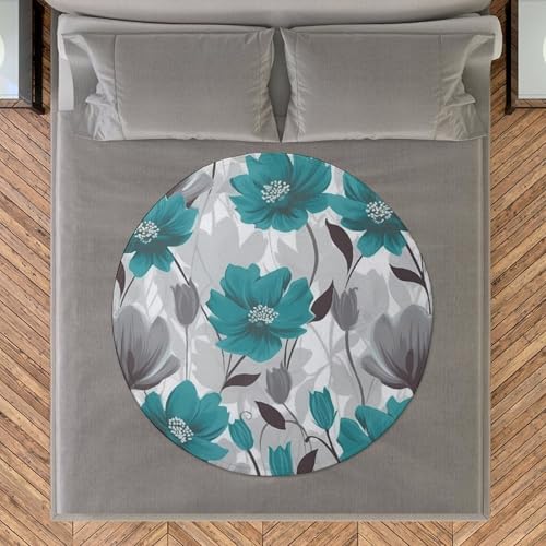 Couverture de plage ronde microfibre coton grand format 150cm avec franges bohèmes - 8