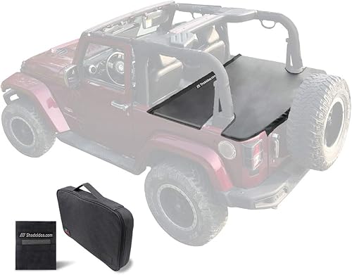 Miniatura 25 de Shadeidea - Cubierta tonneau para el Jeep Wrangler JK de 4 puertas, cubierta Ton para el maletero trasero del JKU (2007-2018), cubierta para la