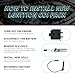 Set of 1 Ignition Coils Pack UF240 22433AA570 with 4 Iridium Spark Plugs and Spark plug Wire Set Compatible with 1999-2004 Subaru Forester Outback Subaru Legacy Impreza 2003-2006 Baja H4 2.5L