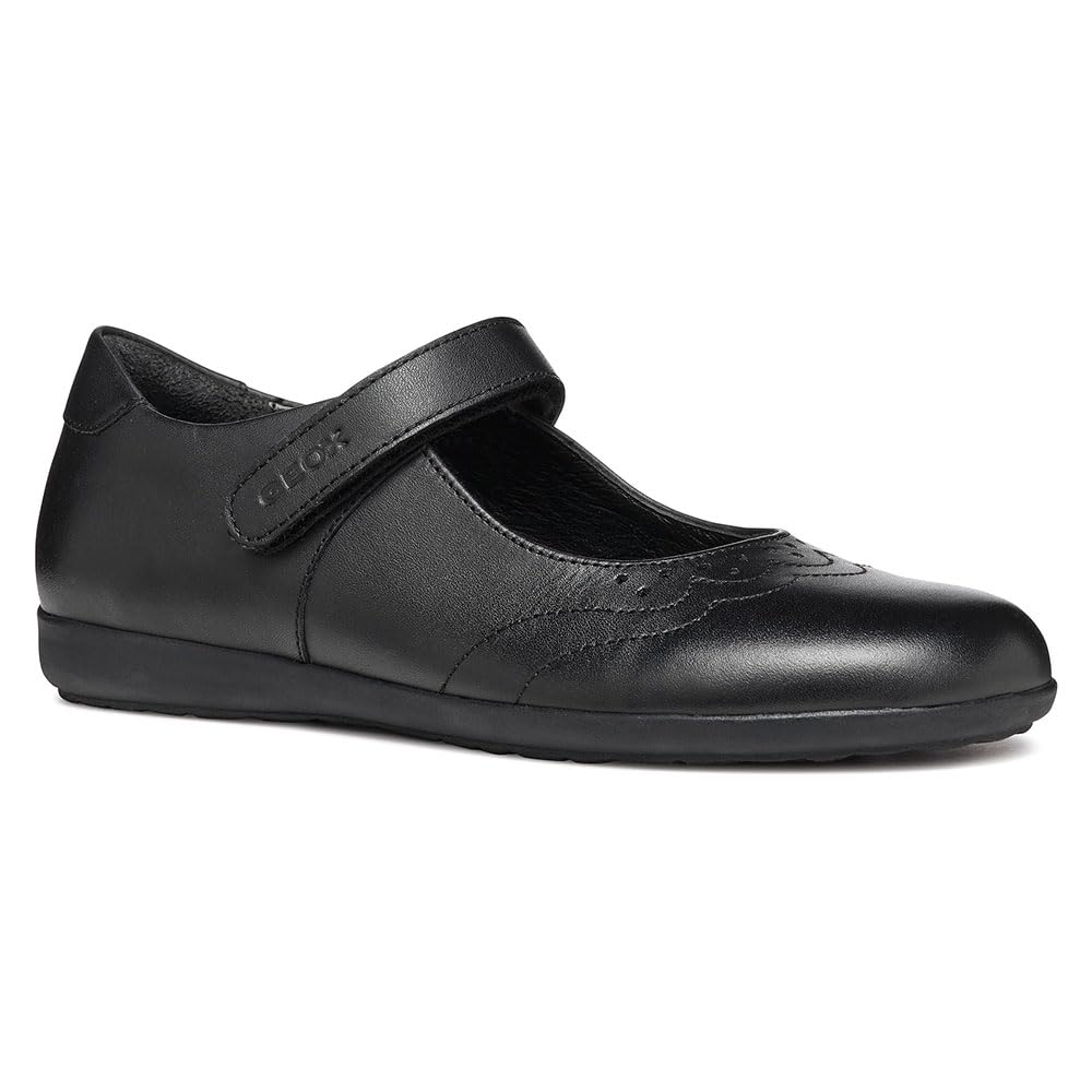 Geox J IBERIDE Girl G, Girls’ Ballet Flat, Black,