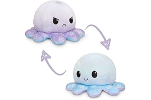 TeeTurtle - Giant Reversible Octopus Plushie, Jumbo Snowflakes