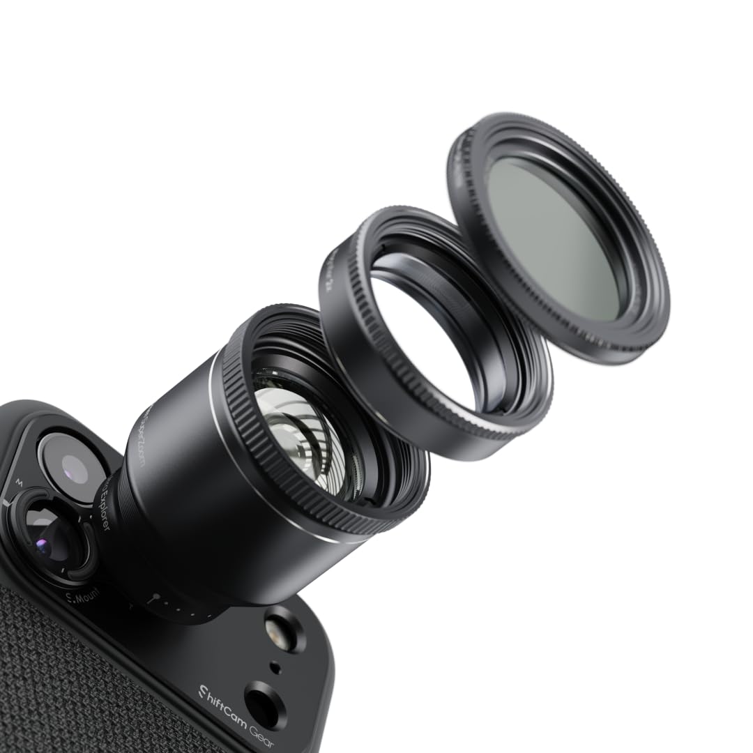 ShiftCam LensUltra 240 mm Super Zoom Teleobjektiv-Set für iPhone & Android – 240 mm Teleobjektiv + 4 Makrokonverter + 3 Filter – Komplette Weitreichweite + Nahaufnahmen für Distanz- und
