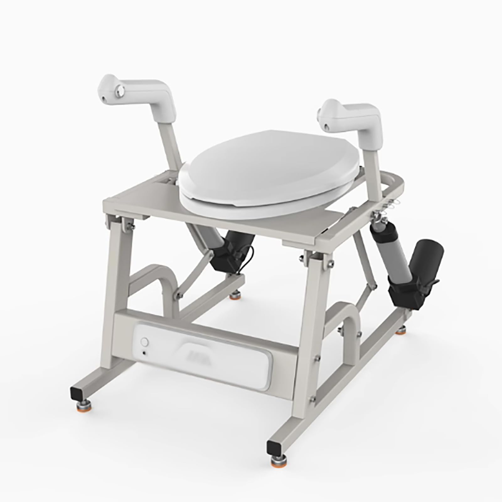 Rialzo Elettrico per WC, Ausilio Ergonomico E Intelligente per Il Sollevamento del WC con Copertura Igienica E Doppi Corrimano Antiscivolo, Angolo Sollevamento 22° E velocità Sollevamento 9mm/s